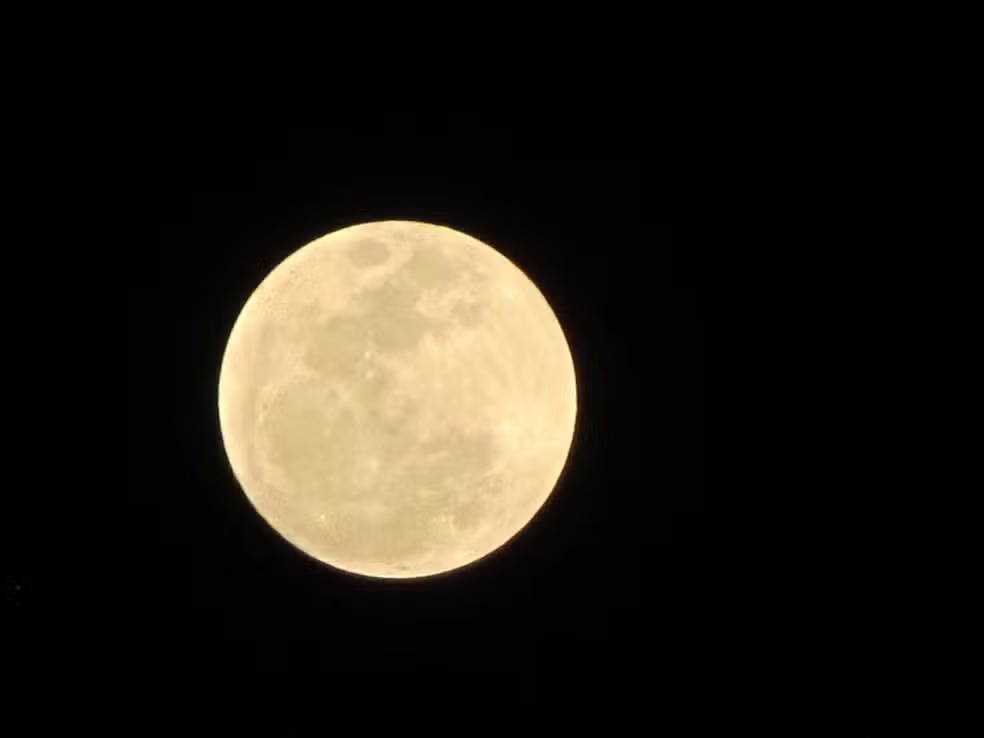 Lua vai poder ser vista grande e brilhante no céu  Foto: Arquivo Pessoal G1