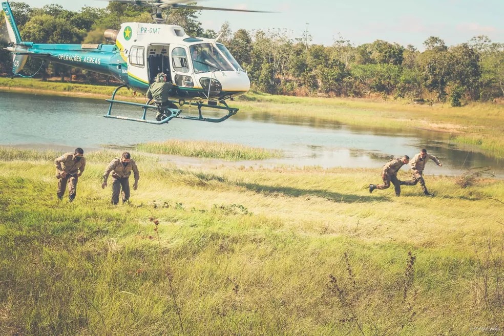 Equipe do Ciopaer-MT é enviada para combater ataques de facção em Rondônia  Foto: Ciopaer/MT